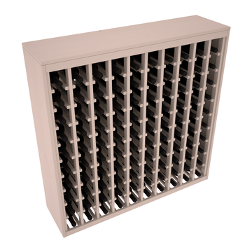 Living Series - 100 Bottle Deluxe Rack in Pine Greywash stained with WineSafe™ Satin Sealant