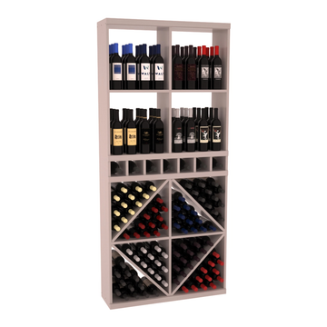Retail Diamond Bin Display in Grand Mahogany Greywash stained with WineSafe™ Satin Sealant