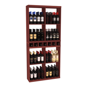 Retail Open Bin Display in Premium Redwood Cherry stained without WineSafe™ Satin Sealant