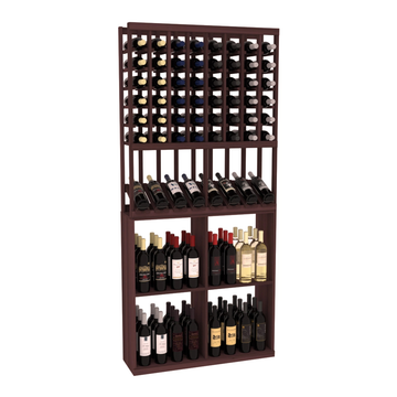 Retail High Reveal Display in Premium Redwood Walnut stained without WineSafe™ Satin Sealant
