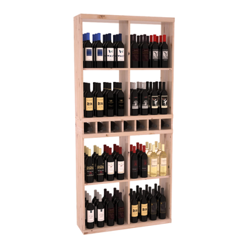 Retail Open Bin Display in Knotty Alder Unstained with WineSafe™ Satin Sealant