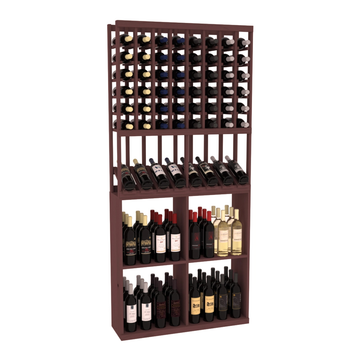 Retail High Reveal Display in Ponderosa Pine Walnut stained without WineSafe™ Satin Sealant
