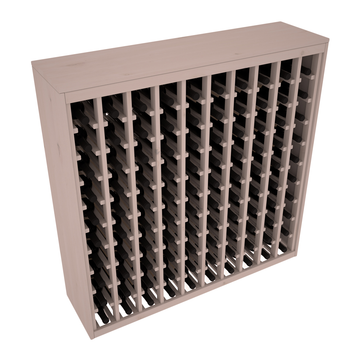 Living Series - 100 Bottle Deluxe Rack in Alder Greywash stained without WineSafe™ Satin Sealant