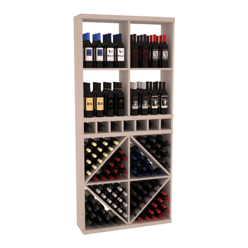 Retail Diamond Bin Display in Ponderosa Pine Greywash stained without WineSafe™ Satin Sealant