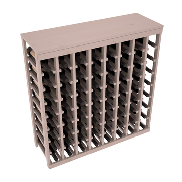 Living Series - 64 Bottle Tabletop Rack in Alder Greywash stained with WineSafe™ Satin Sealant