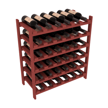 Living Series - 36 Bottle Stackable in Pine Cherry stained without WineSafe™ Satin Sealant
