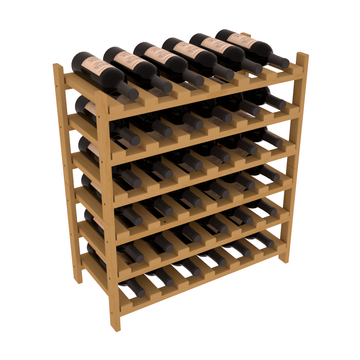 Living Series - 36 Bottle Stackable in Pine Oak stained without WineSafe™ Satin Sealant