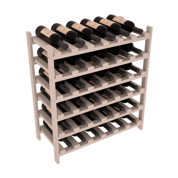Living Series - 36 Bottle Stackable in Pine Greywash stained without WineSafe™ Satin Sealant