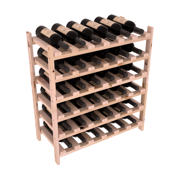 Living Series - 36 Bottle Stackable in Alder Unstained without WineSafe™ Satin Sealant