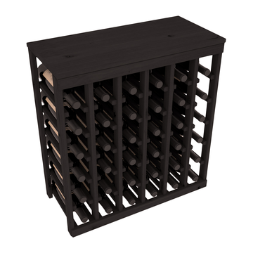 Living Series - 36 Bottle Tabletop Rack in Alder Black stained without WineSafe™ Satin Sealant