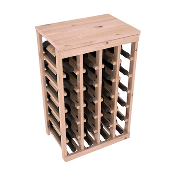 Living Series - 24 Bottle Tabletop Rack in Alder Unstained with WineSafe™ Satin Sealant