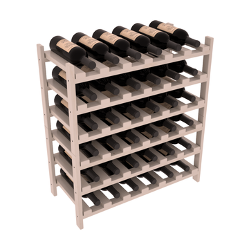 Living Series - 36 Bottle Stackable in Pine Greywash stained with WineSafe™ Satin Sealant