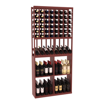 Retail High Reveal Display in Grand Mahogany Cherry stained with WineSafe™ Satin Sealant
