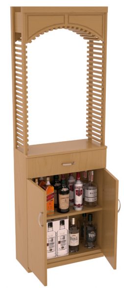 InstaCellar - 26" Cellar Arch / Base Cabinet Combo