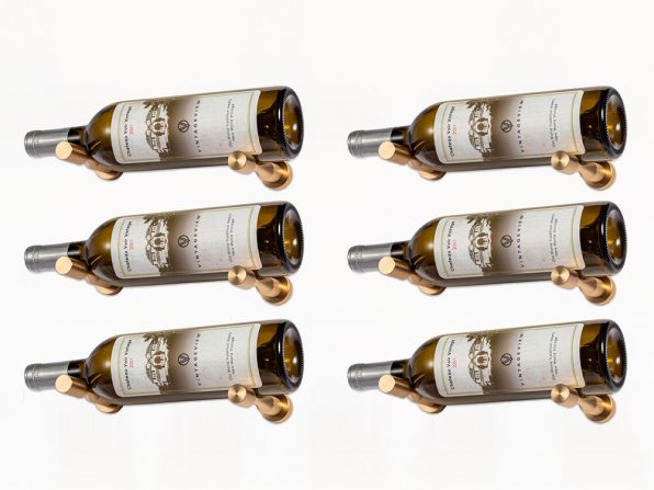 Vino Pins – 6 Bottle Designer Kit in Golden Bronze