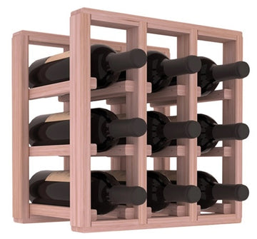 Living Series - 3 Column Countertop Rack in Grand Mahogany Unstained without WineSafe™ Satin Sealant