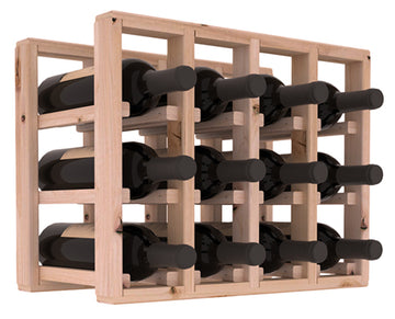 Living Series - 4 Column Countertop Rack in Alder Unstained without WineSafe™ Satin Sealant