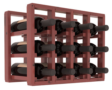 Living Series - 4 Column Countertop Rack in Alder Cherry stained with WineSafe™ Satin Sealant