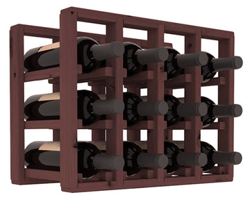 Living Series - 4 Column Countertop Rack in Alder Walnut stained without WineSafe™ Satin Sealant