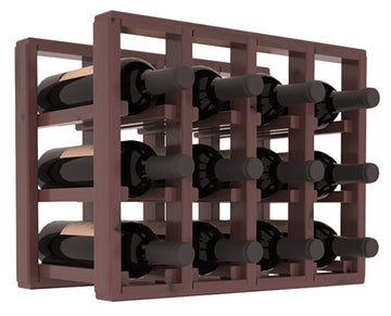 Living Series - 4 Column Countertop Rack in Alder Walnut stained with WineSafe™ Satin Sealant