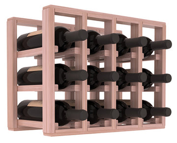 Living Series - 4 Column Countertop Rack in Grand Mahogany Unstained with WineSafe™ Satin Sealant