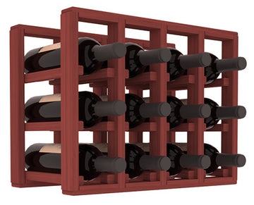 Living Series - 4 Column Countertop Rack in Grand Mahogany Cherry stained without WineSafe™ Satin Sealant