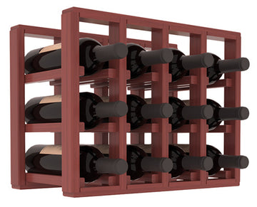 Living Series - 4 Column Countertop Rack in Grand Mahogany Cherry stained with WineSafe™ Satin Sealant