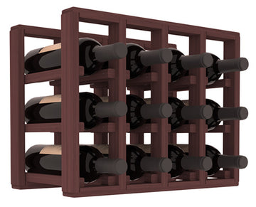 Living Series - 4 Column Countertop Rack in Grand Mahogany Walnut stained without WineSafe™ Satin Sealant