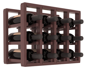 Living Series - 4 Column Countertop Rack in Grand Mahogany Walnut stained with WineSafe™ Satin Sealant