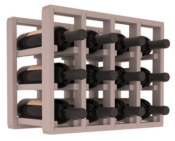 Living Series - 4 Column Countertop Rack in Grand Mahogany Greywash stained without WineSafe™ Satin Sealant