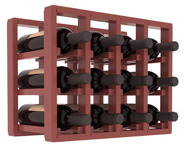 Living Series - 4 Column Countertop Rack in Pine Cherry stained with WineSafe™ Satin Sealant