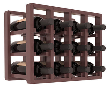 Living Series - 4 Column Countertop Rack in Pine Walnut stained with WineSafe™ Satin Sealant