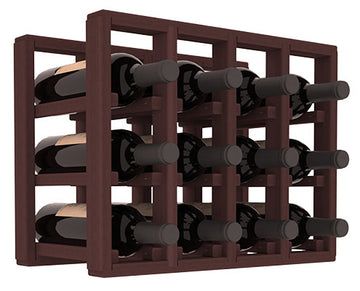 Living Series - 4 Column Countertop Rack in Redwood Walnut stained without WineSafe™ Satin Sealant