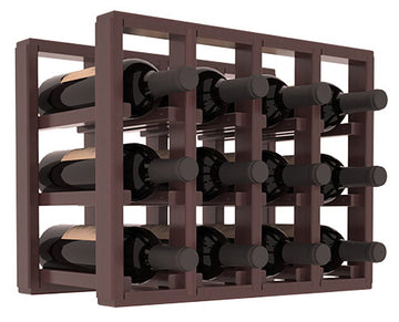 Living Series - 4 Column Countertop Rack in Redwood Walnut stained with WineSafe™ Satin Sealant