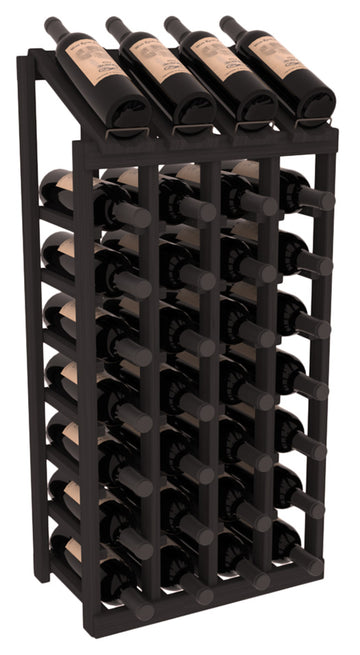 Retail Point of Purchase Display 4X8 in Grand Mahogany Black stained without WineSafe™ Satin Sealant