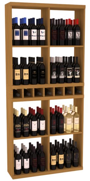 Retail Open Bin Display in Grand Mahogany Oak stained without WineSafe™ Satin Sealant