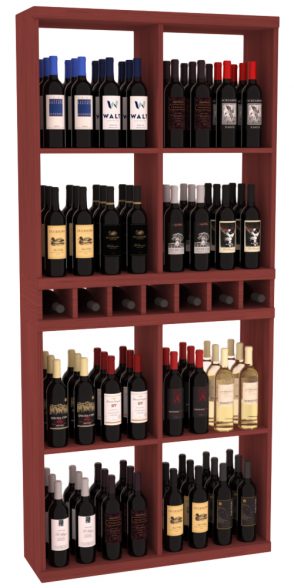 Retail Open Bin Display in Grand Mahogany Cherry stained without WineSafe™ Satin Sealant