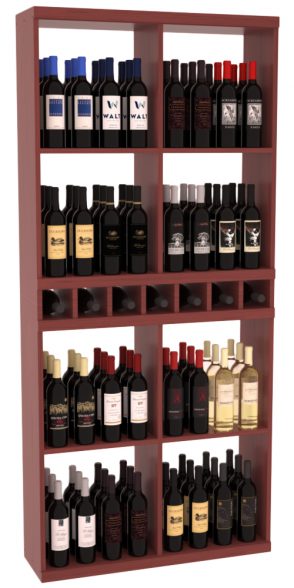 Retail Open Bin Display in Grand Mahogany Cherry stained with WineSafe™ Satin Sealant