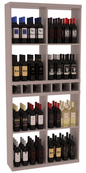 Retail Open Bin Display in Grand Mahogany Greywash stained with WineSafe™ Satin Sealant