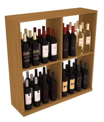 Retail Open Bin Base Display in Grand Mahogany Oak stained without WineSafe™ Satin Sealant