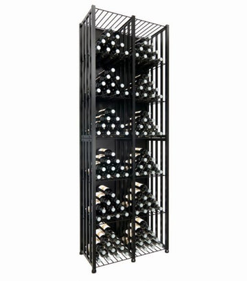 Wine Bin Tall (96-384 Bottles) in Double Wide (192 Bottles) Matte Black
