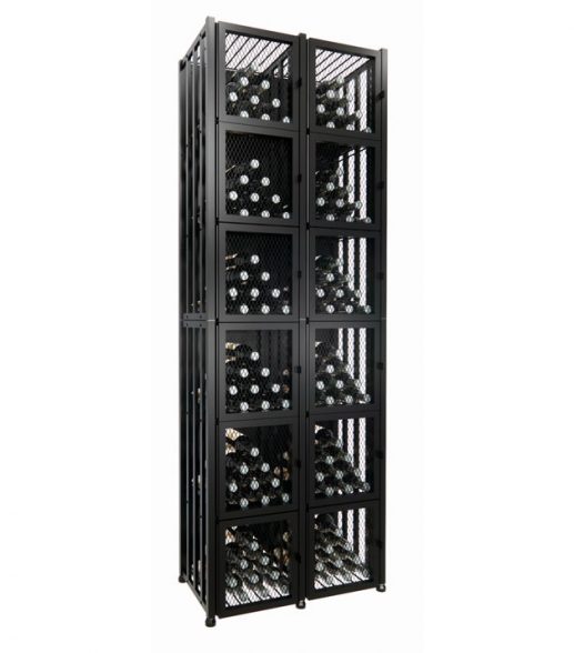 Wine Locker Tall (96-384 Bottles) in Double Wide (192 Bottles) Matte Black