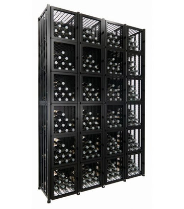 Wine Locker Tall (96-384 Bottles) in Four Wide (384 Bottles) Matte Black