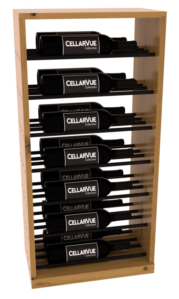 CellarVue - 17.5" Horizontal Base Display - Black Metal Rods