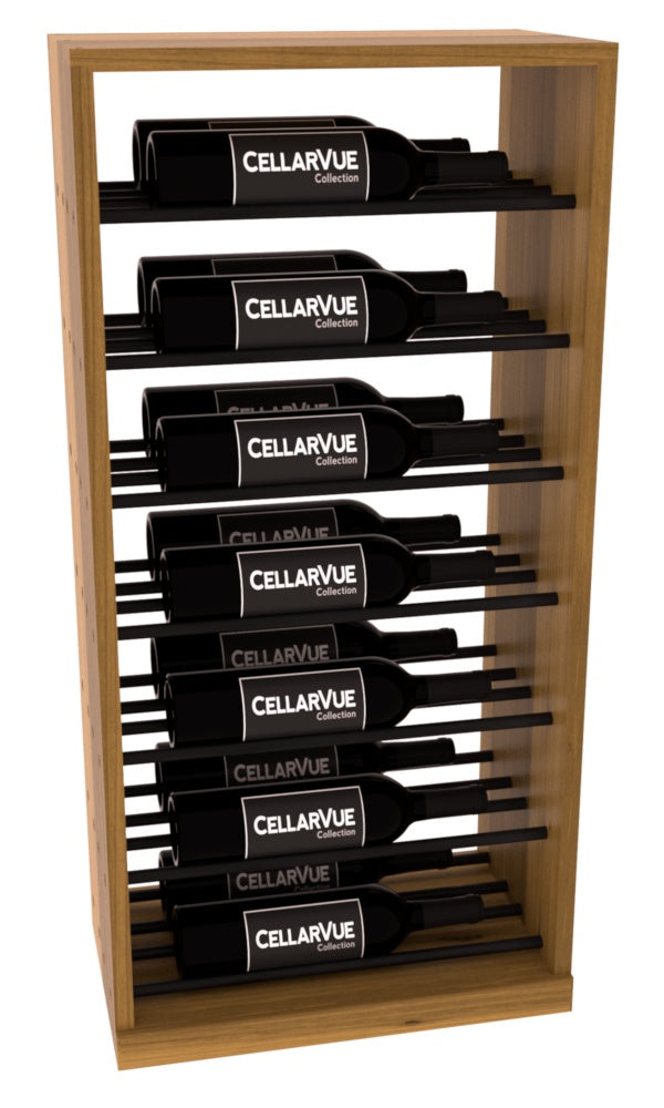 CellarVue - 17.5" Horizontal Base Display - Black Metal Rods