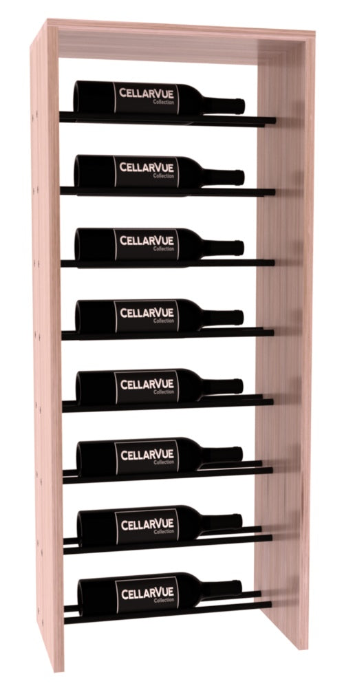 CellarVue - 17.5" Horizontal Top Display - Black Metal Rods