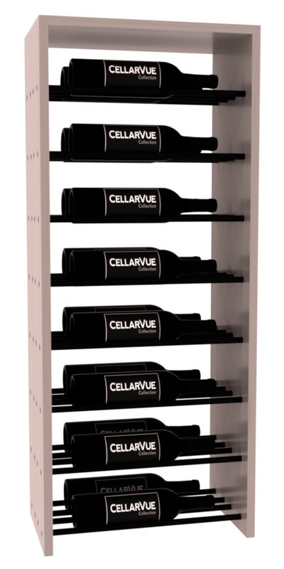 CellarVue - 17.5" Horizontal Double Deep Top Display - Black Metal Rods