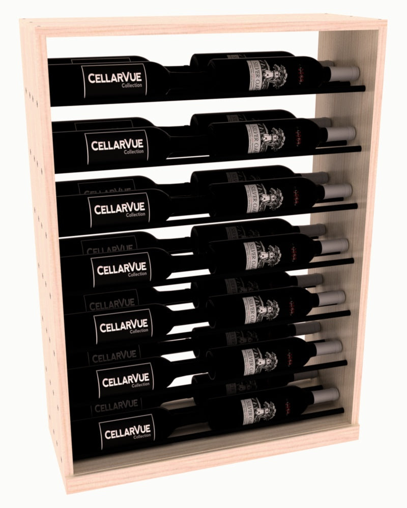 CellarVue - 35" Horizontal Base Display - Black Metal Rods