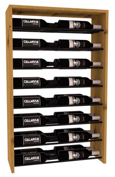 CellarVue - 26" Horizontal Double Deep Top Display - Black Metal Rods
