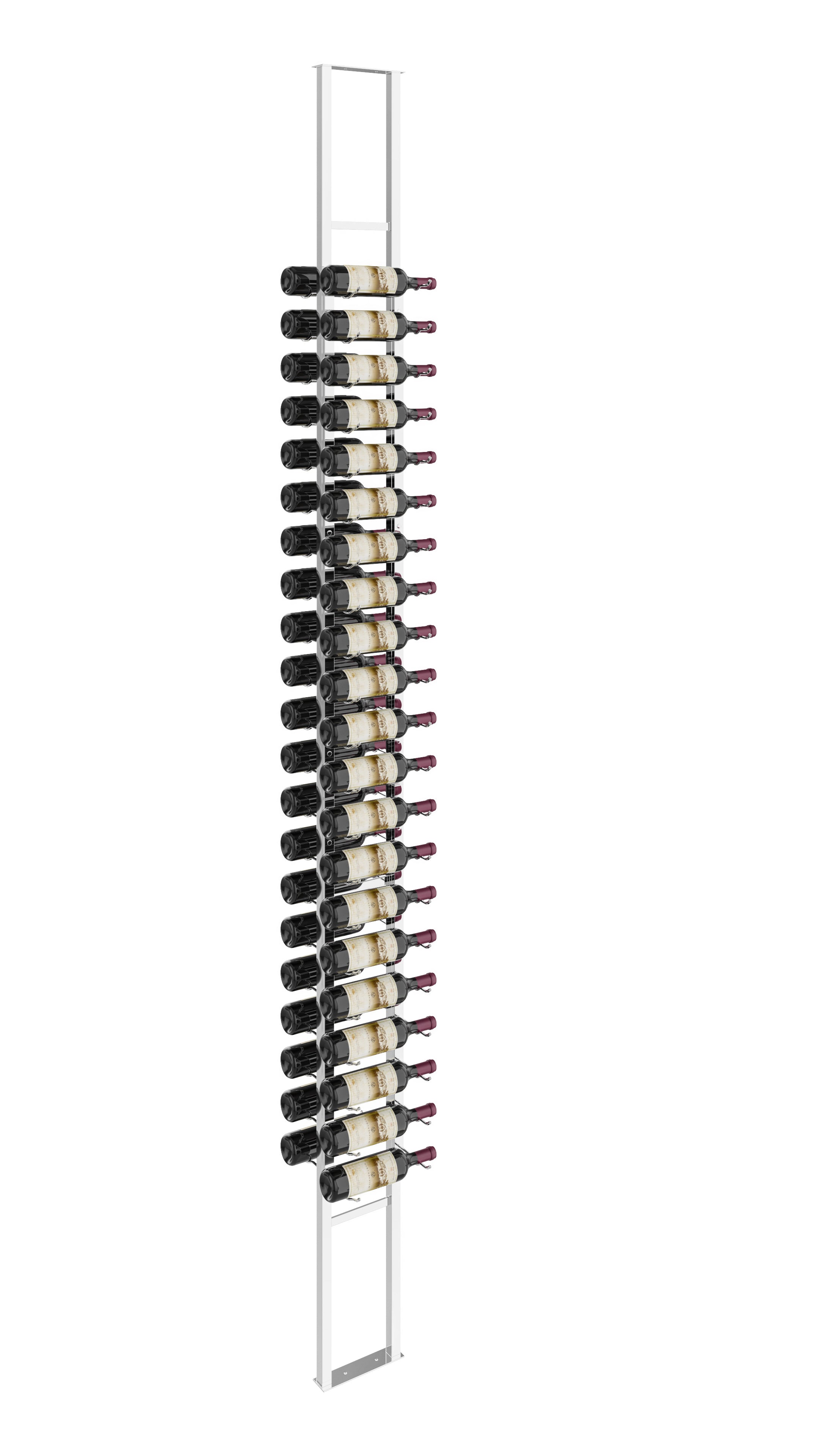 2 Side - FTC Frame Kit in 42 Bottles (Single, Single) Chrome